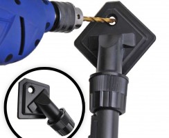 Percer un trou sans poussière : utilisez une buse d’aspirateur
